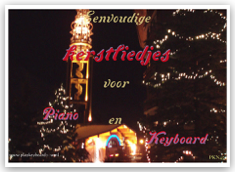 Eenvoudige kerstliedjes voor piano en keyboard